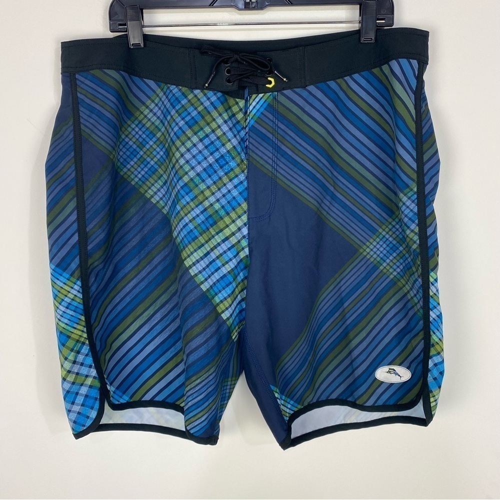 Tommy Bahama Relax Striped Swim Trunks Hawaiian Beach Vacation